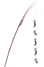 Трехуровневая удочка Мышиный парад 90 см