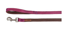 CAMON Поводок двухцветный, коричневый/цикламеновый