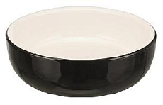 JollyPaw Миска керамическая, черный/кремовый