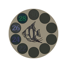 Laguna 0207LF Термометр LCD, d-50 мм