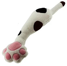 Дразнилка в виде атакующей кошачьей лапы (белая)