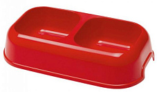 Ferplast Миска для животных Party 16 двойная, красная