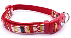 Ошейник в стиле Мексика для собак, красный