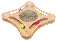 Когтеточка "Trixie" деревянная с игрушкой