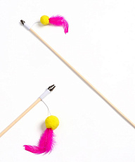 Пижон Дразнилка-удочка Мячик с перьями