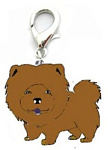 ДиАнКари Подвеска породы Чау-Чау (коричневый)