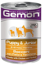 Gemon Консервы Dog Puppy Chicken/Turkey
