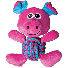 KONG Игрушка Weave Knots Pig