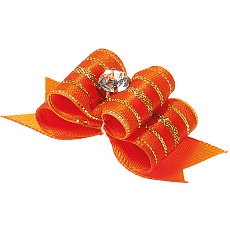 Бантик (пара) тройной объёмный, 4,5х1,5 см