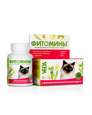 VEDA Фитомины для выгонки шерсти кошек