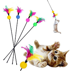ДиАнКари Дразнилка с шариком и перьями, 60 см