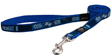 Удлиненный поводок Rogz Fancy Dress Indigo Bone