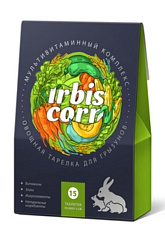 Irbis Сorn "Овощная тарелка" для грызунов, 15 таб.