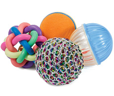 Triol Набор XW7016 игрушек для кошек (4 мяча)