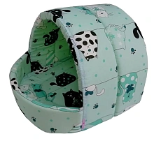 Happy Friends Лежанка Эстрада Коты-мята 