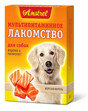 Amstrel Лакомство для собак "Морская форель", 45 г