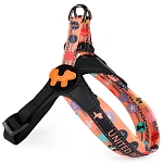 United Pets Шлейка Complete me Forever, оранжевая с рисунком