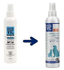 Шампунь-спрей Doctor VIC для собак и кошек