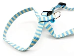 Шлейка для щенков с колокольчиком, бирюзовая