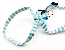 Шлейка для щенков с колокольчиком, бирюзовая