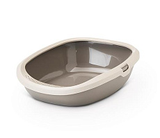 Лоток с бортом SAVIC "Gizmo", мокка-гранит/сизый