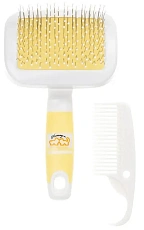 Сликер-пуходерка с капельками, универсальный (с гребнем)