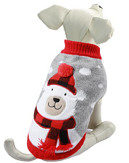 Triol Свитер Белый мишка, серо-белый