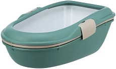 JollyPaw Туалет для кошек с ободом, петроль/серый