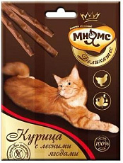 Мнямс Деликатес лакомые палочки (Курица с лесными ягодами)