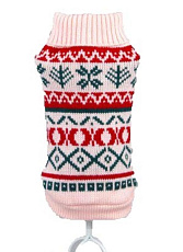 ДиАнКари Свитер розовый с орнаментом