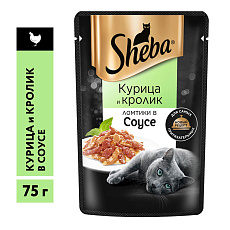 Sheba Ломтики в соусе (Курица и кролик)