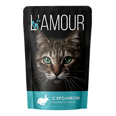 L’AMOUR для кошек с кроликом в соусе