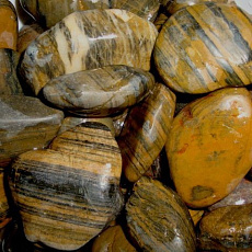 АкваГрунт Галька шлифованная тигровая