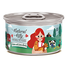 Natural Kitty Курица с уткой в бульоне