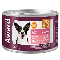 Award Puppy Паштет (Индейка с грушей)