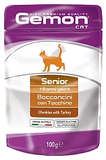 Gemon Пауч Cat Senior (Индейка)