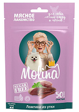 Molina Лакомство для собак Ломтики из утки