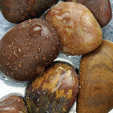 АкваГрунт Галька шлифованная красная