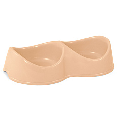 Гамма Миска двойная Бисквит, 2 х 0,2 л