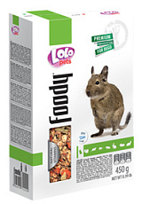 Lolo Pets Foody Полнорационный корм для дегу, 450 г