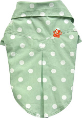 Doggy Dolly Рубашка в горошек зеленая