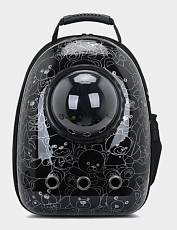 Catsy Рюкзак-переноска "Атлантис" (чёрный Teddy)