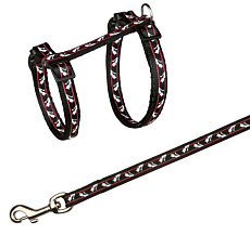 Trixie Шлейка с поводком для кошек, 27-46 см/1,2 м