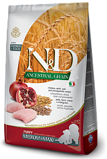 Farmina N&D Ancestral Grain Puppy Medium & Maxi (Курица и гранат)