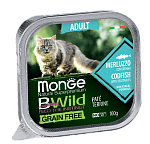 Monge Консервы BWild GF Adult Cat (Треска, овощи)