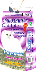 Наполнитель Pussy Cat комкующийся