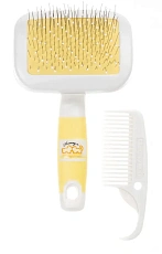 Сликер-пуходерка с капельками разноуровневый, универсальный (в комплекте с гребнем)