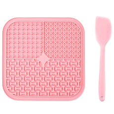 Mr.Kranch Лизательный коврик для медленного поедания с лопаткой 20х20 см