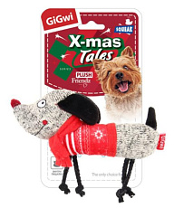 GiGwi X-mas Tales "Собачка с пищалкой", 25 см