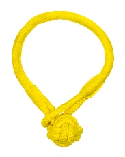 Playology Жевательный канат TOUGH TUG KNOT для щенков с ароматом курицы, желтый